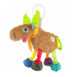 cute boys toy teething sqeaky rattle crinkle texture colourful moose stuffed animal car seat clip on toy