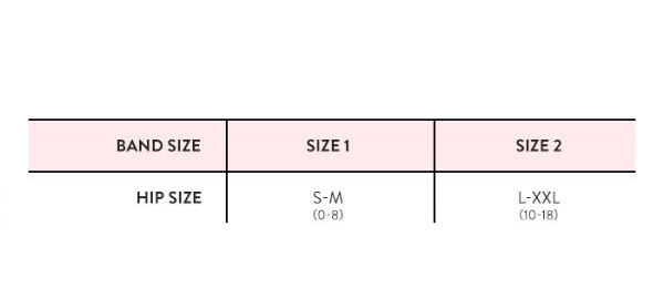 belly bandit size chart 2 in 1
