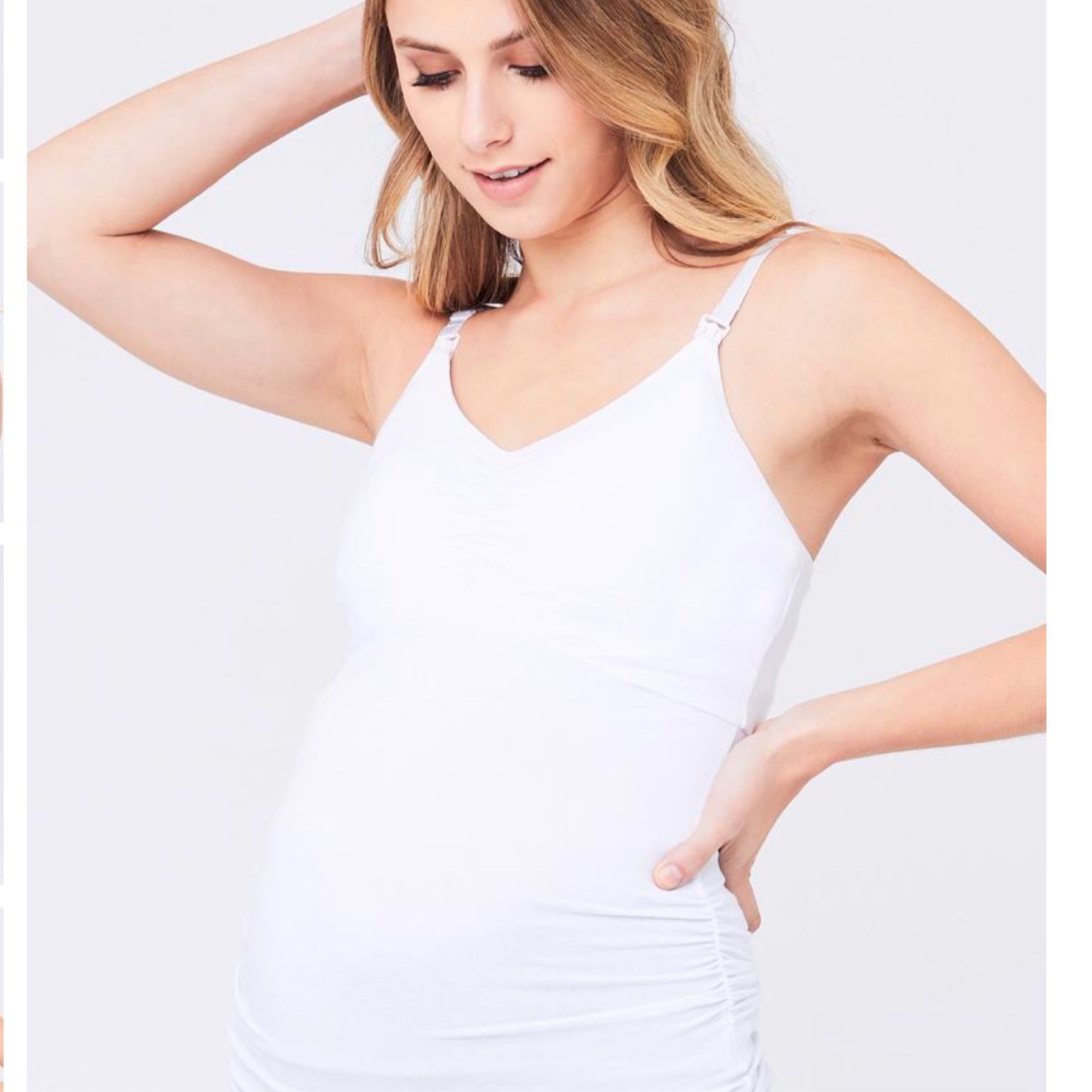Ripe Maternity Ultimate Express Nursing Tank – White – Everything Baby
