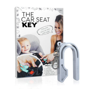 key to help unbuckle childrens car seats