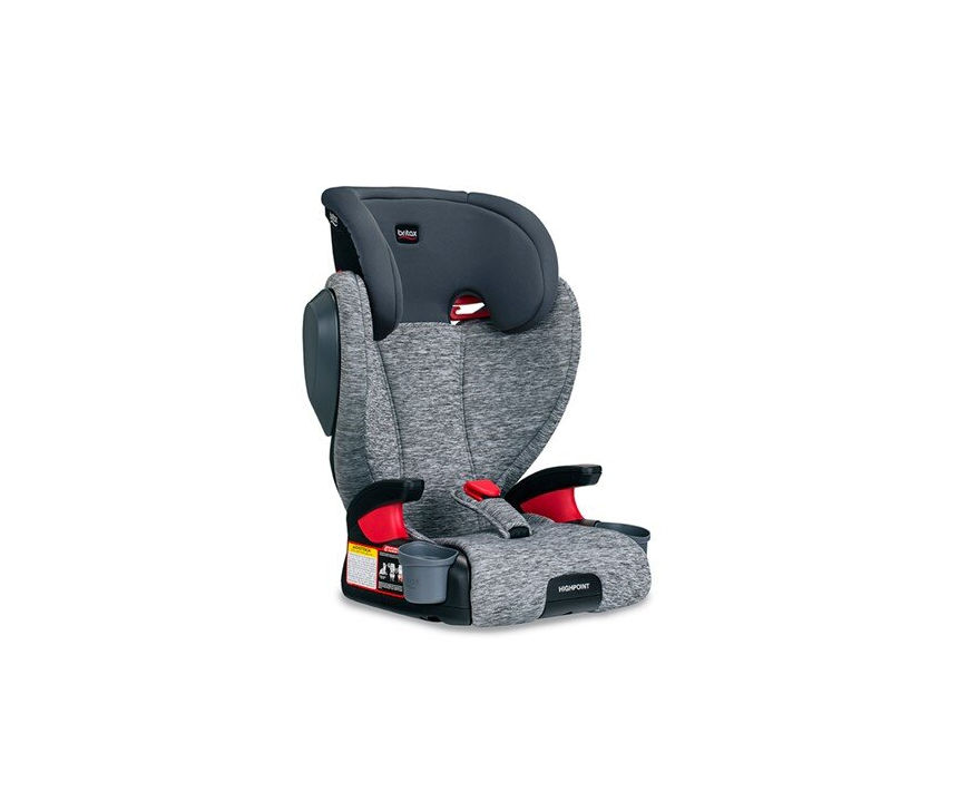 Britax Highpoint Backless Belt-Positioning Booster Seat, Gray Ombre