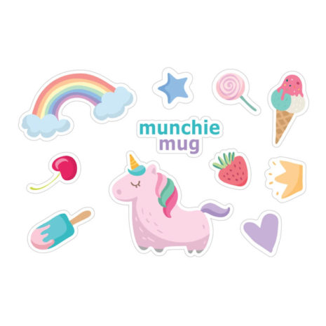 munchie mug stickers
