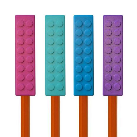Munchables Blockz Pencil Toppers 4pk - Pinks