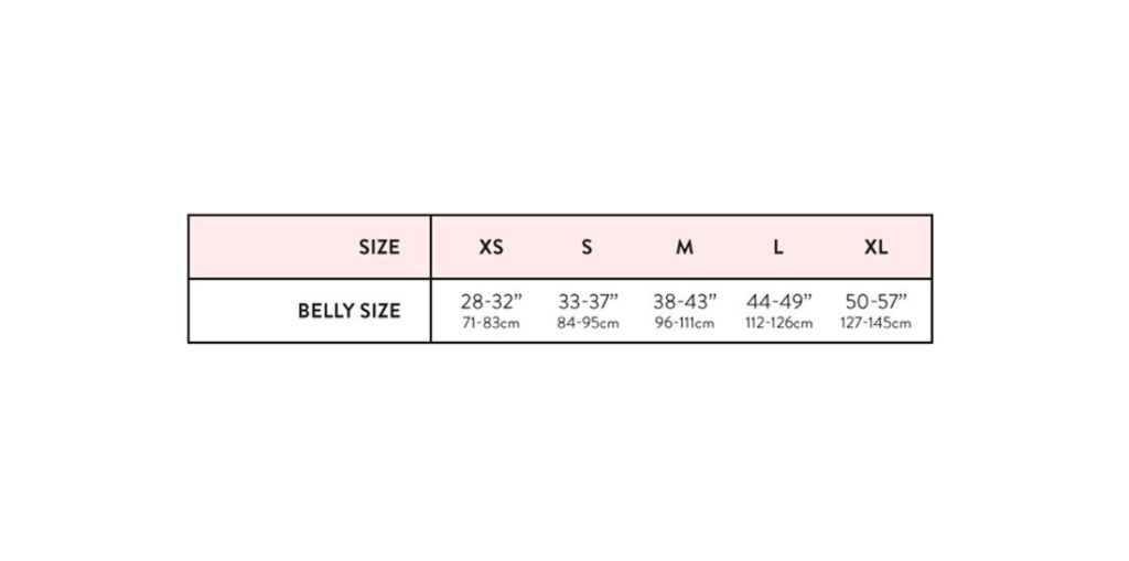maternity support sizing