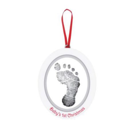Pearhead Babyprints Holiday Photo Ornament - Wooden Oval
