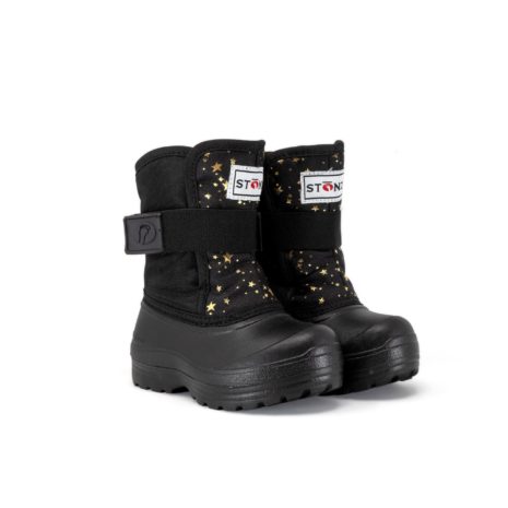 Stonz Scout Winter Boots- Black and Gold Stars