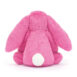 white tailed hot pink soft stuffed bunny