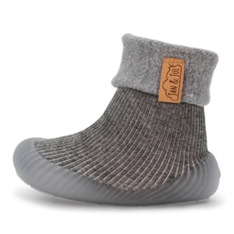 Jan & Jul Cozy Sock Shoe - Dark Grey