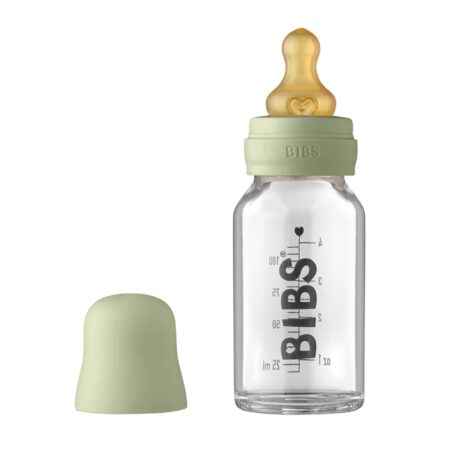 Bibs Baby Glass Bottles 4oz- Sage