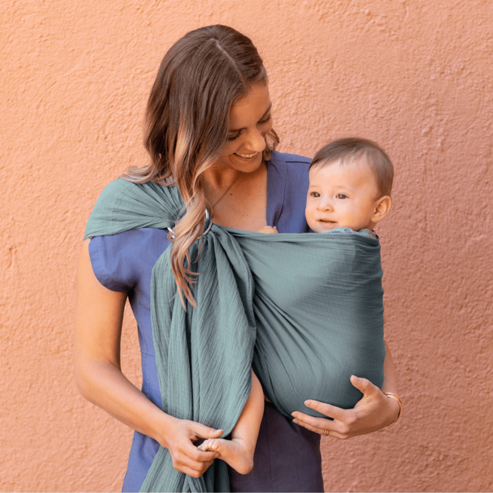 Nalakai Ring Sling Baby Carrier - Luxury Bamboo and Linen Baby Sling - Baby  Wrap | eBay