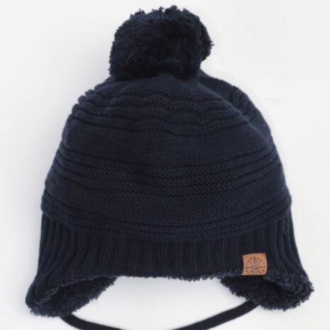 Calikids Unisex Cotton Knit Winter Hat (W2025) - Navy