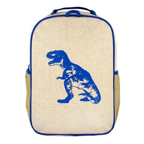 So Young Grade School Backpack - Blue Dino