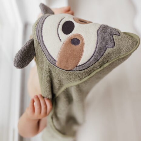 Perlimpinpin Baby Hooded Towel - Sloth