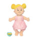 soft blonde baby doll with magnetic pacifier