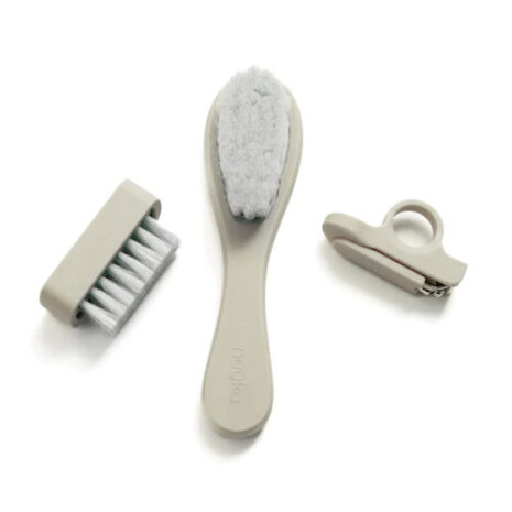 3 piece baby grooming set in trendy sand colour
