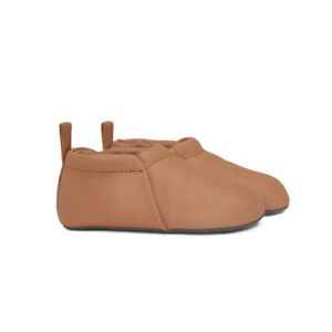 neutral vegan leather soft sole baby shoe