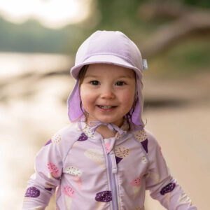 Adorable sun protective baby hat