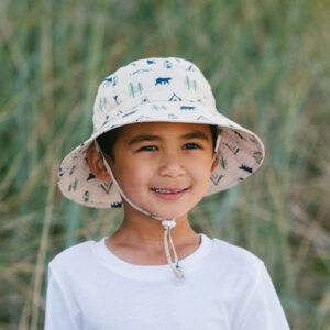 boys cute bucket sun hat full coverage adjustable