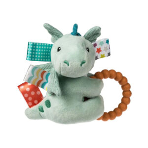 stuffed animal teether with taggies cute dragon