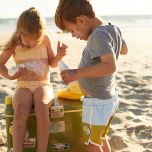 Kids roll on mineral sunscreen perfect for the beach