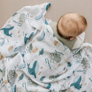 light cotton muslin swaddle blanket for babies