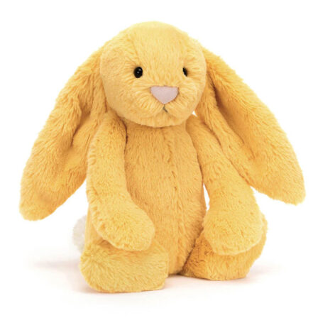 Soft sunshine yellow bunny stuffed animal